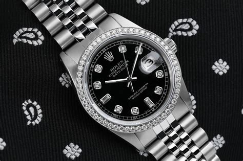 rolex datejust nero oyster